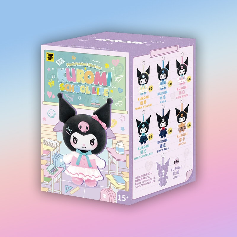 TOP TOY x Kuromi School Life Plush Series Blind Box