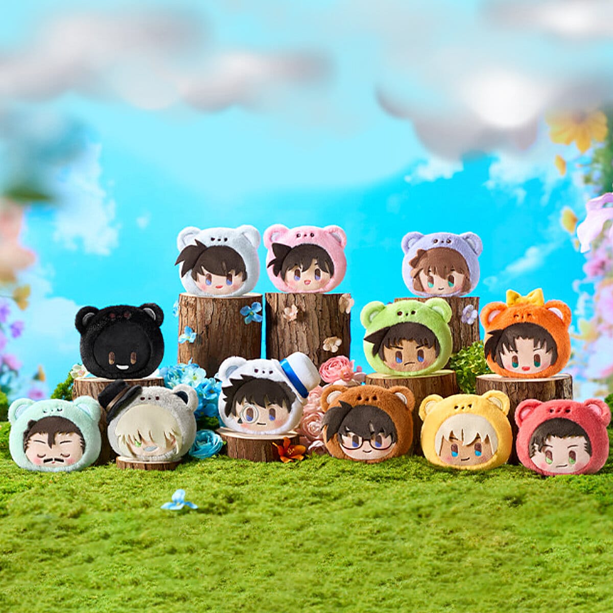 Detective Conan Plush Face Keychain Blind Box