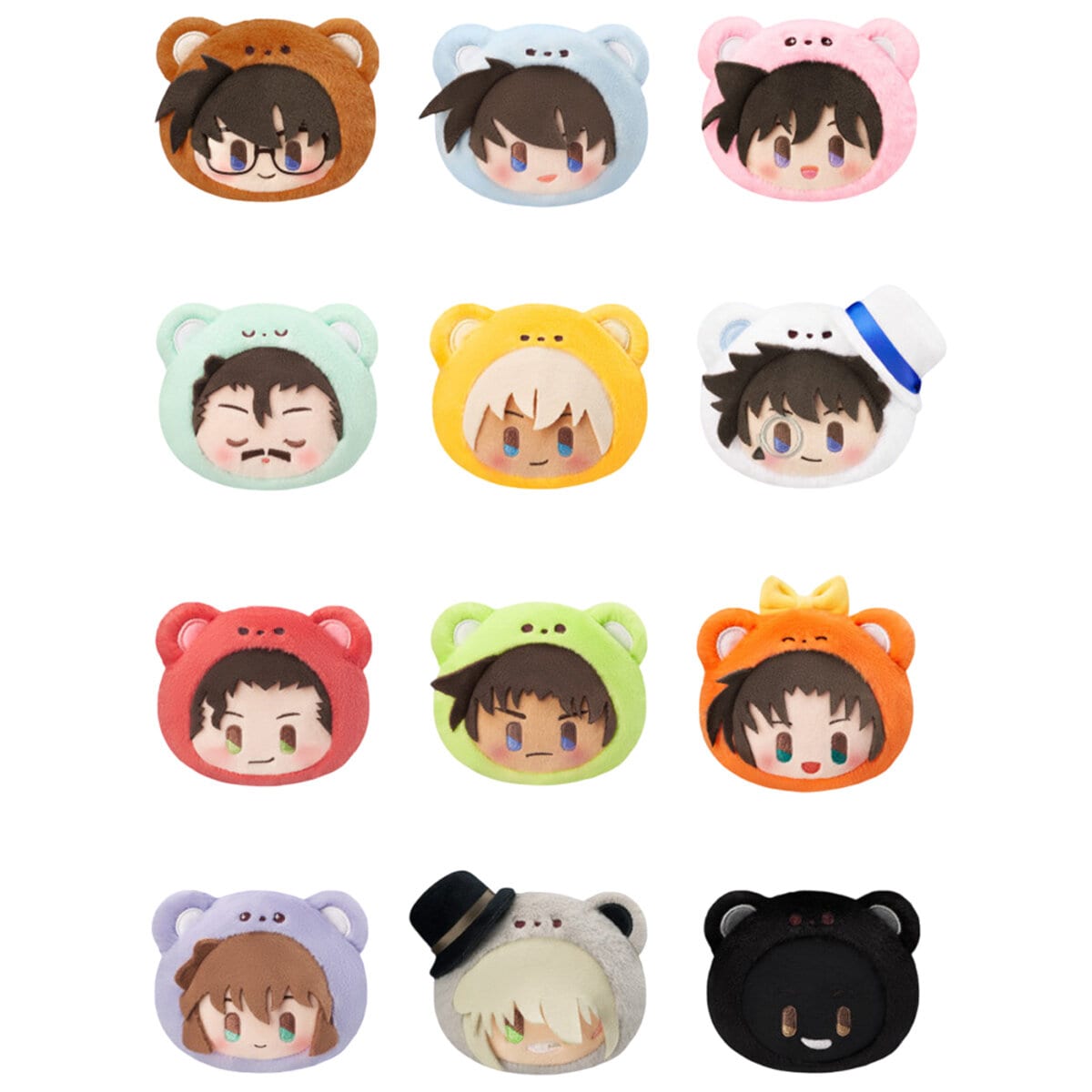 Detective Conan Plush Face Keychain Blind Box