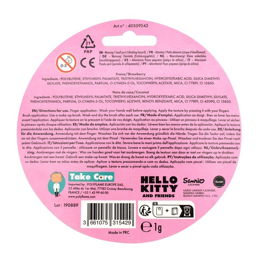 Lip Balm 2-pack, Hello Kitty & Kuromi