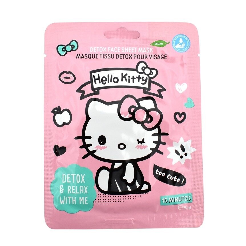 Ansiktsmask - Hello Kitty, detox & relax