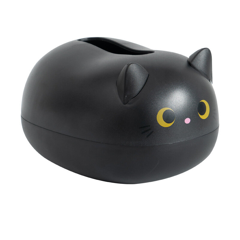 Servettbox svart katt