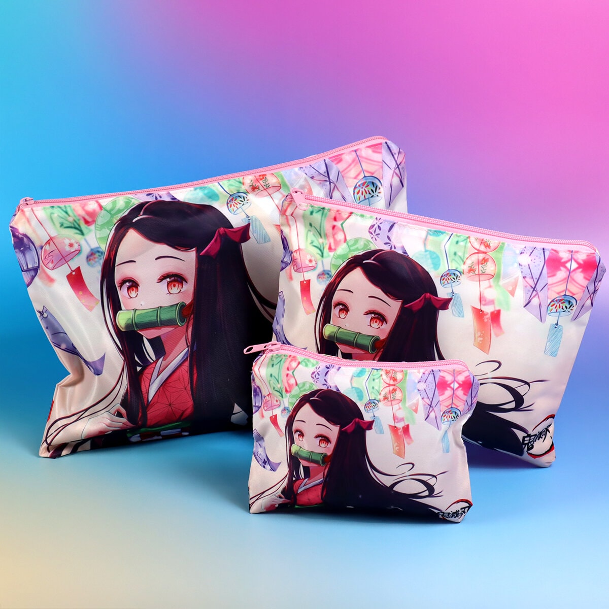 Necessär 3-pack - Demon Slayer, Nezuko Kamado