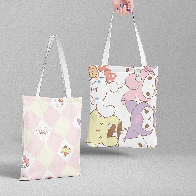 Tygväska - Rutig med Sanrio