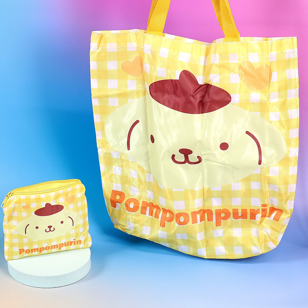 Ihopvikbar shoppingpåse - Pompompurin face
