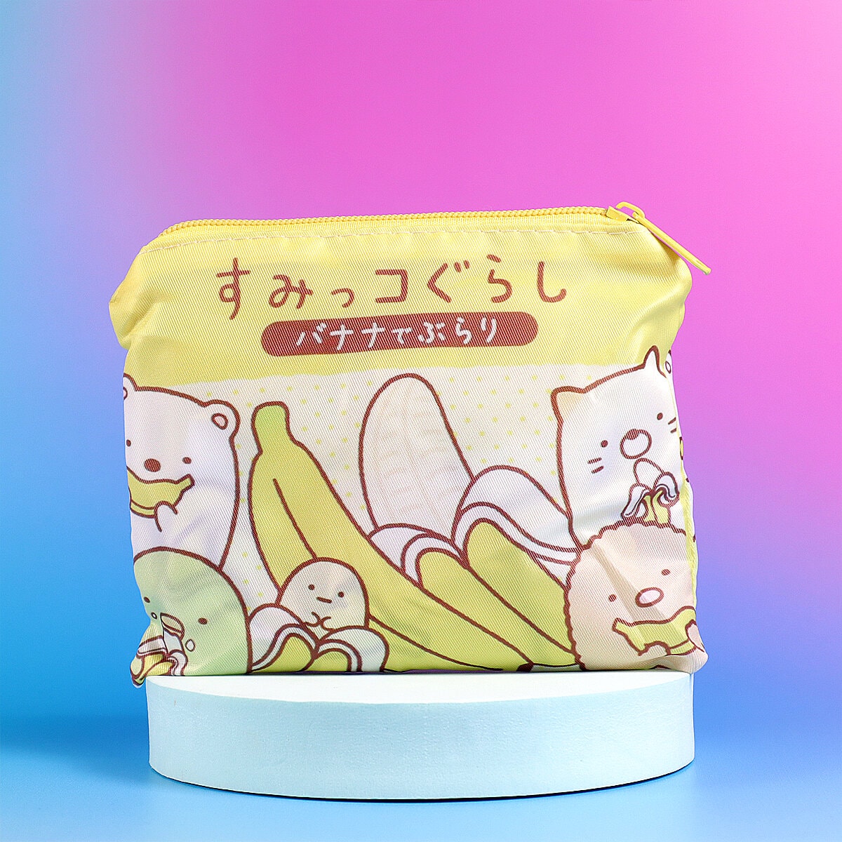 Ihopvikbar shoppingpåse - Sumikko Gurashi banana