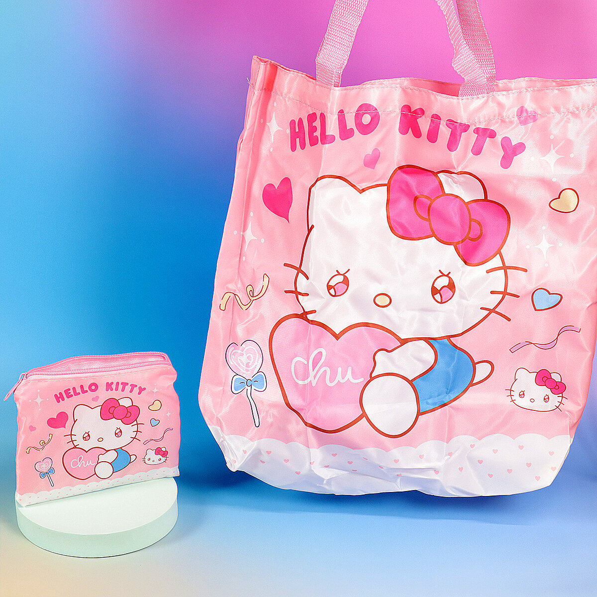 Ihopvikbar shoppingpåse - Hello Kitty chu~