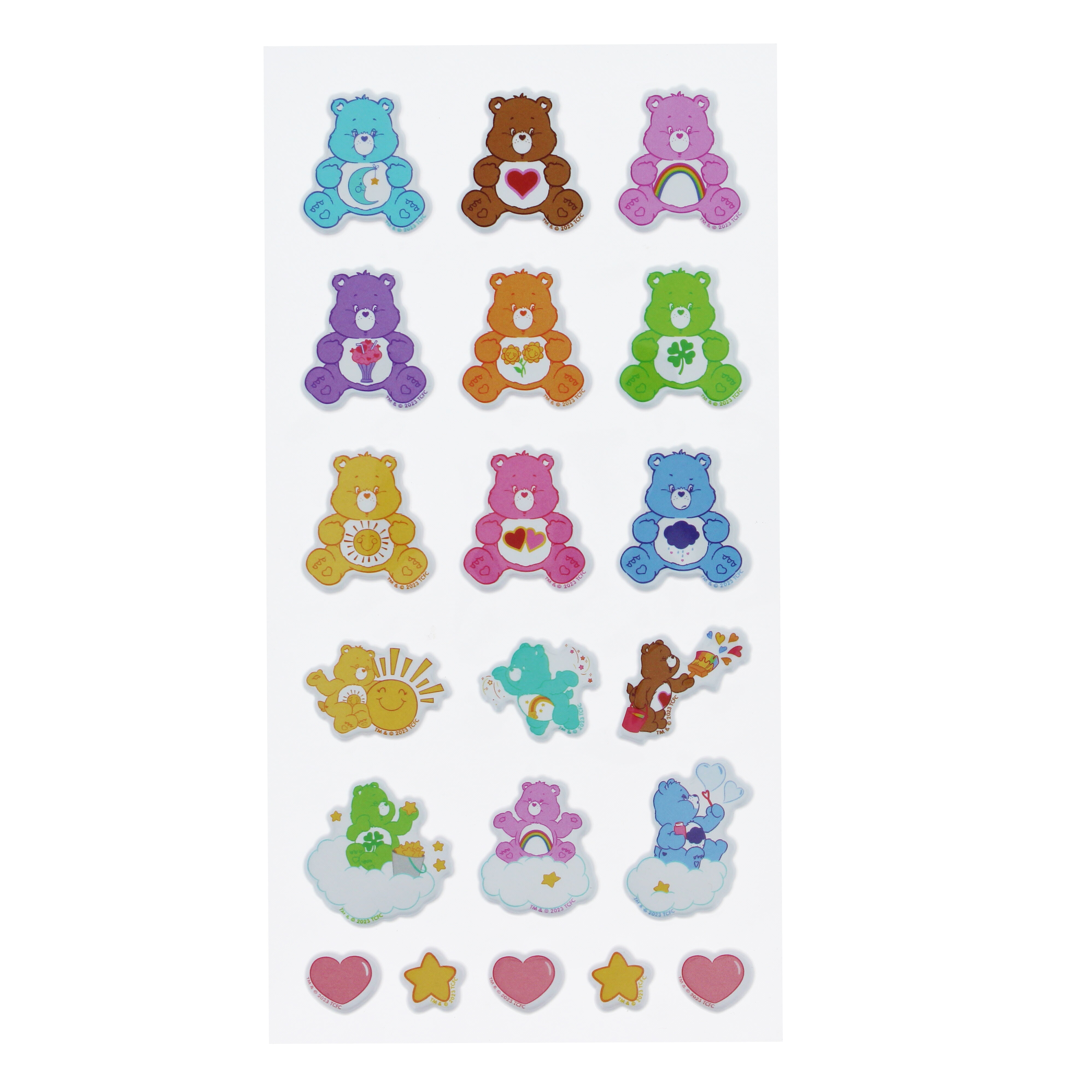 Puffy stickers - Care Bears