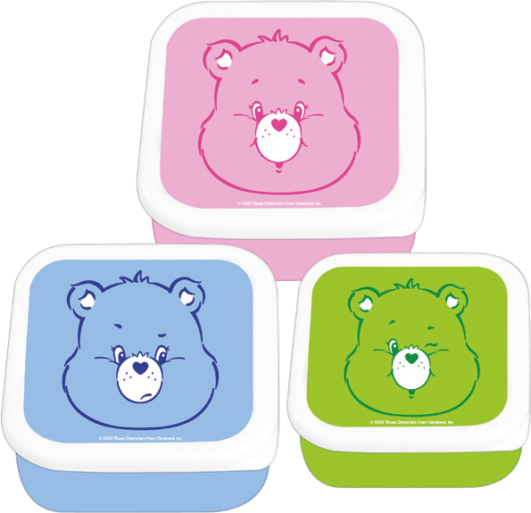 3-pack matlådor - Care Bears