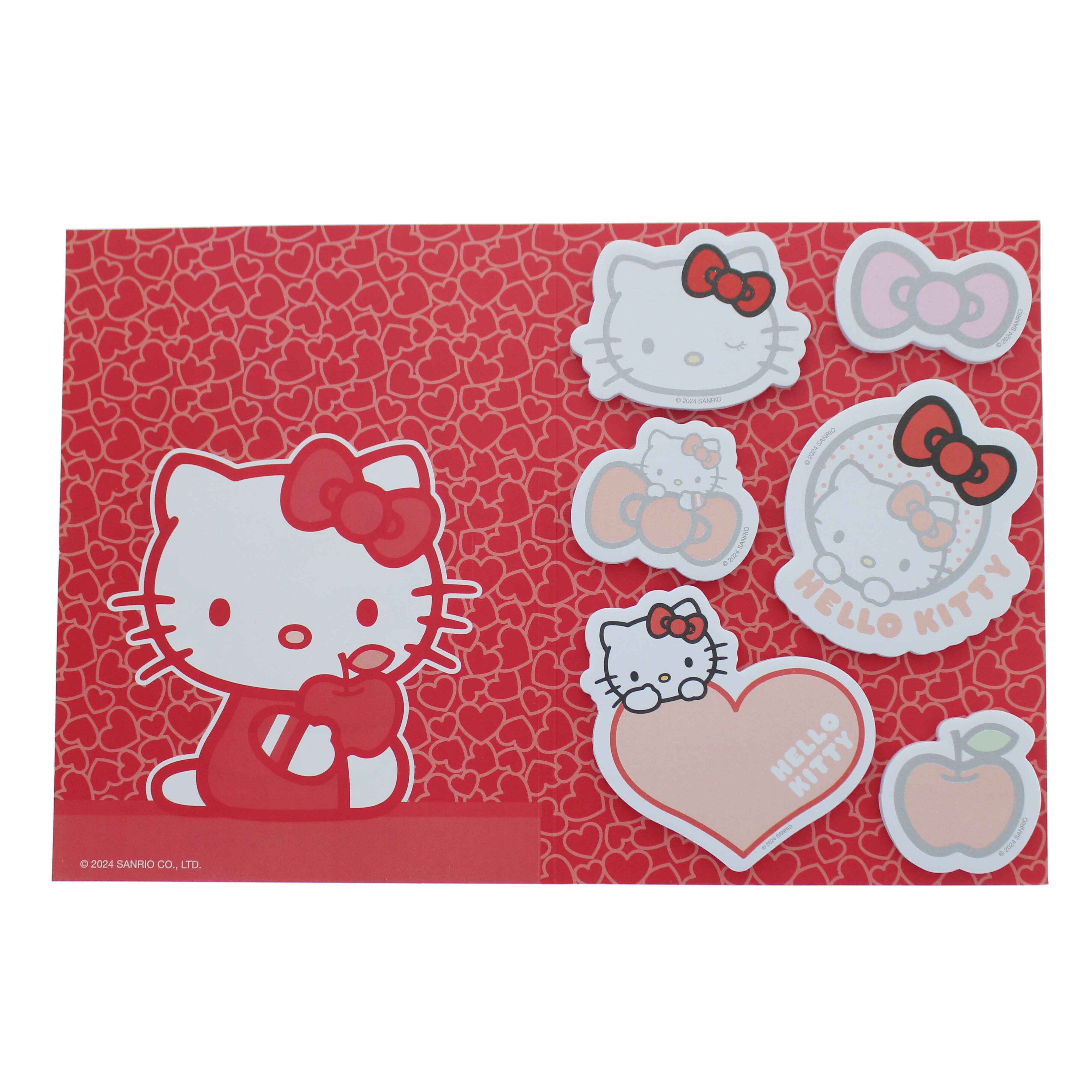 Sticky notes i fodral, Hello Kitty Hearts & Bows