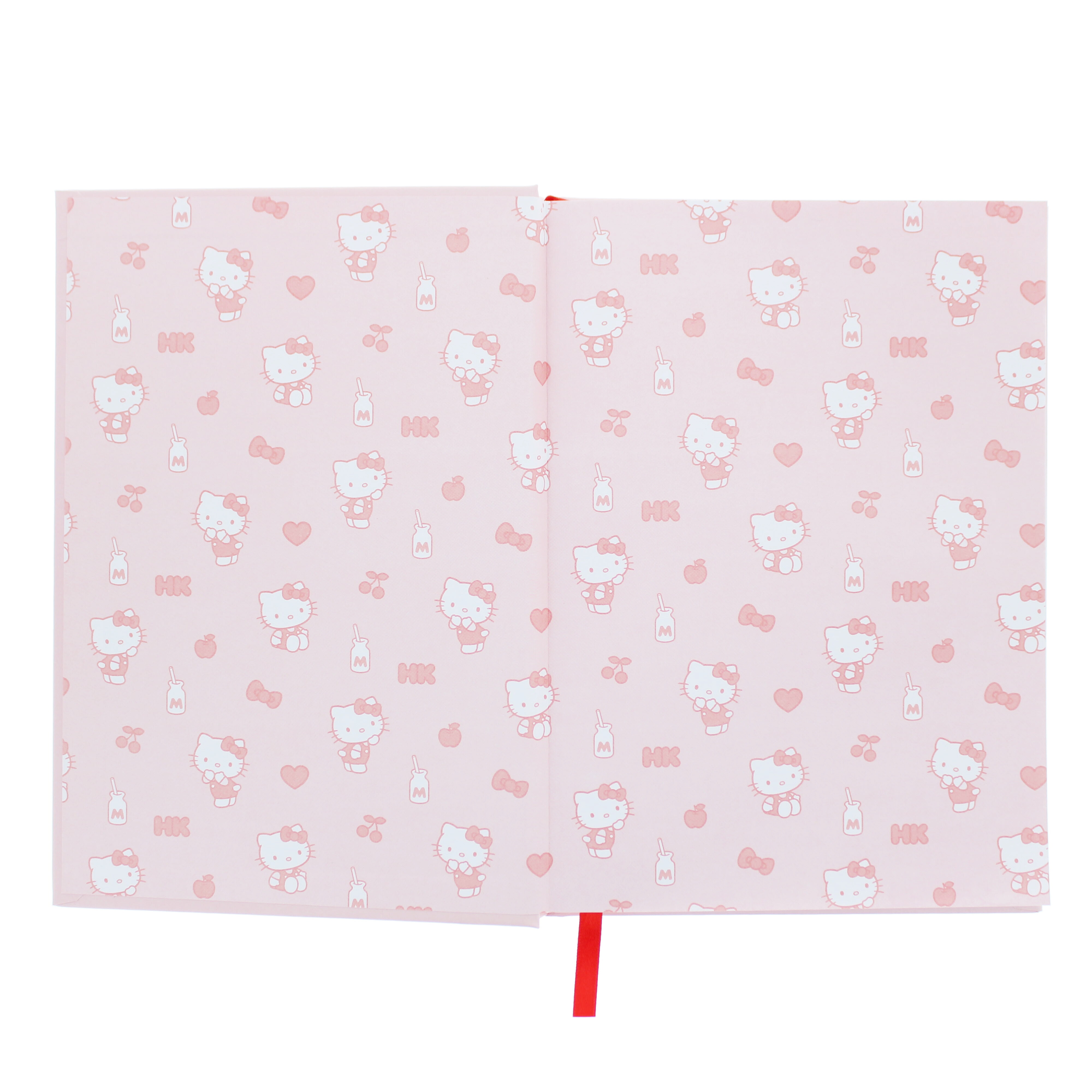 Anteckningsbok A5 med mjukt tryck, Hello Kitty Pretty In Pink