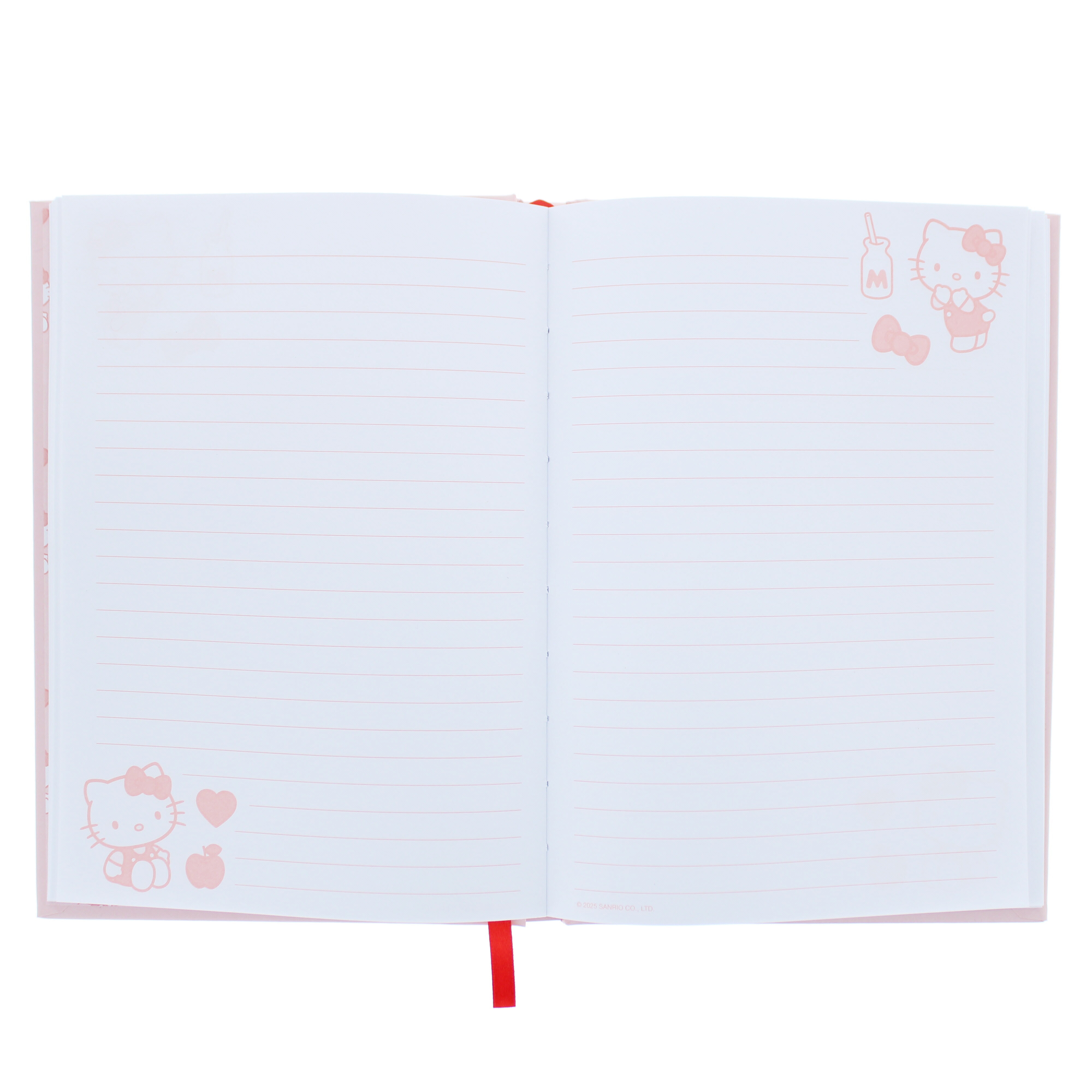 Anteckningsbok A5 med mjukt tryck, Hello Kitty Pretty In Pink