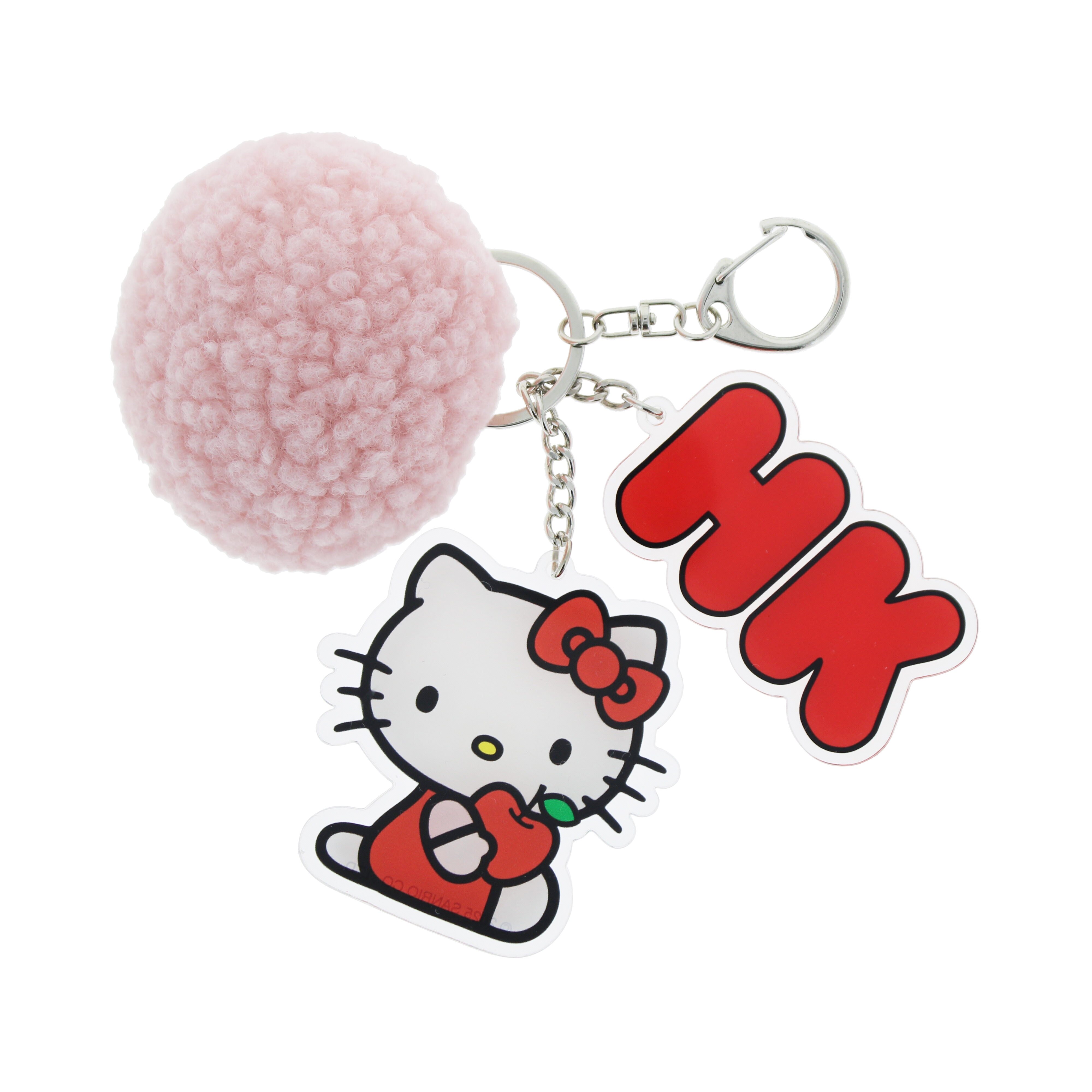 Pompom-nyckelring, Hello Kitty Pretty In Pink
