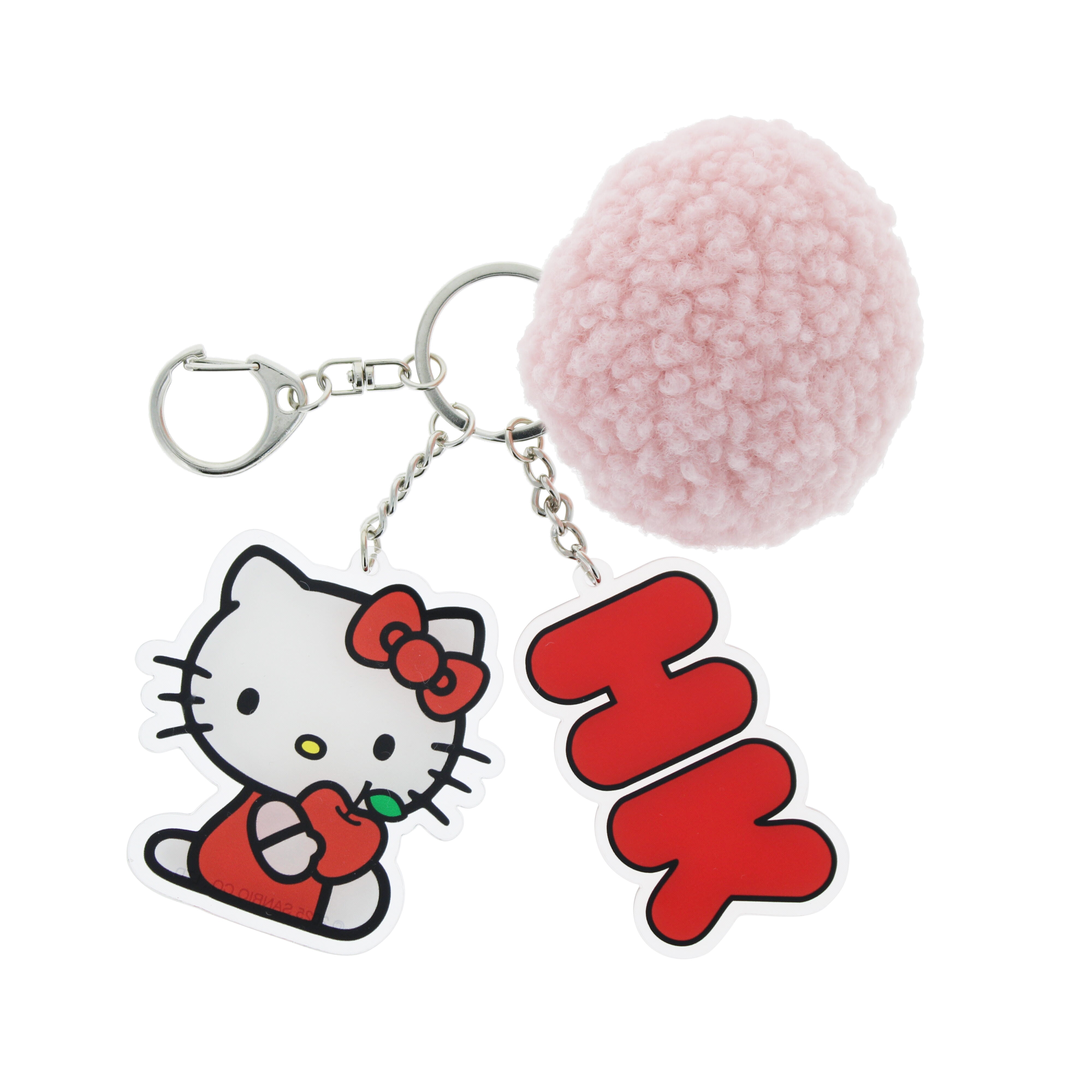 Pompom-nyckelring, Hello Kitty Pretty In Pink