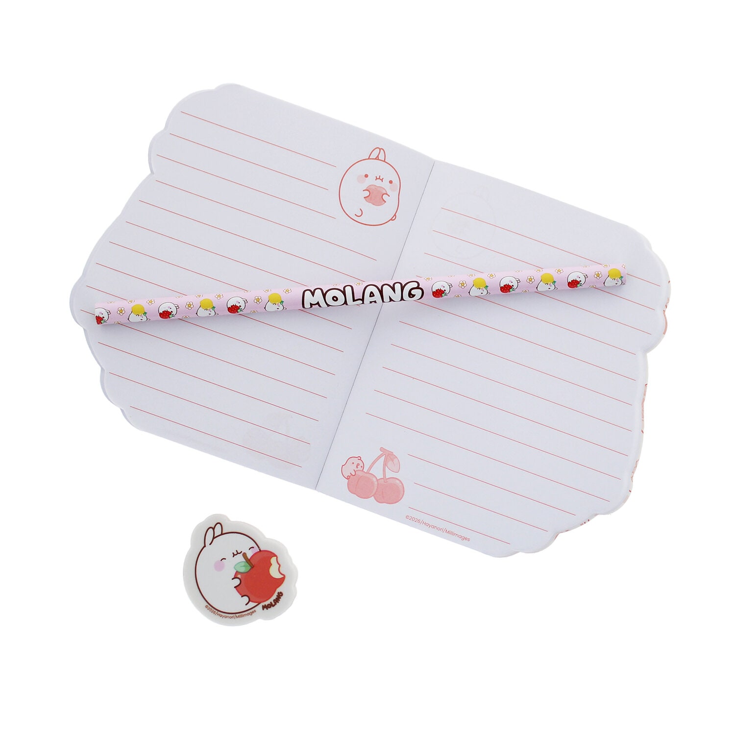 Molang Fruits Stationery Set