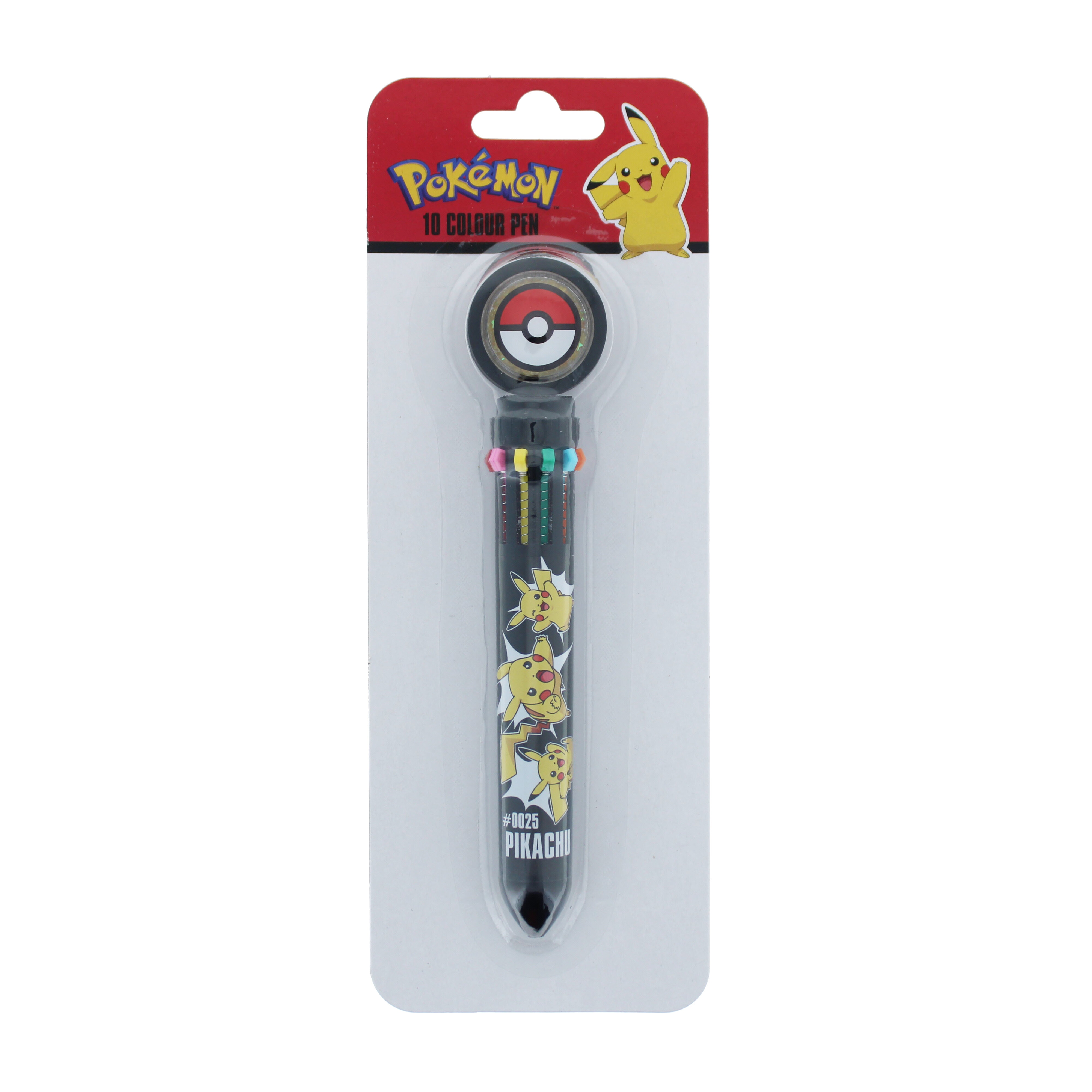 Flerfärgspenna med 10 färger, Pokemon Pika