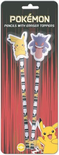 2-pack pennor med sudd - Pokemon
