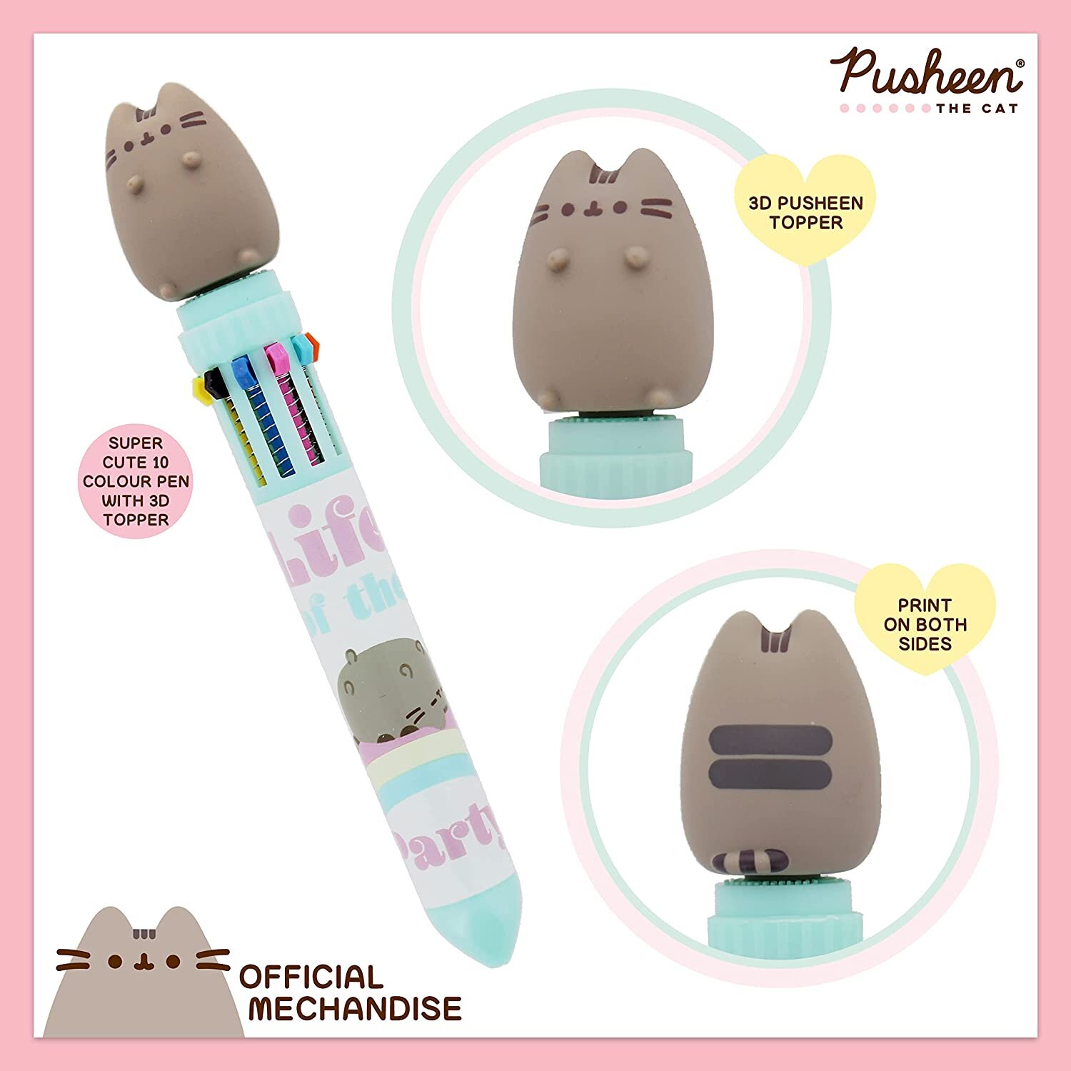 Flerfärgspenna - Pusheen Self Care Club