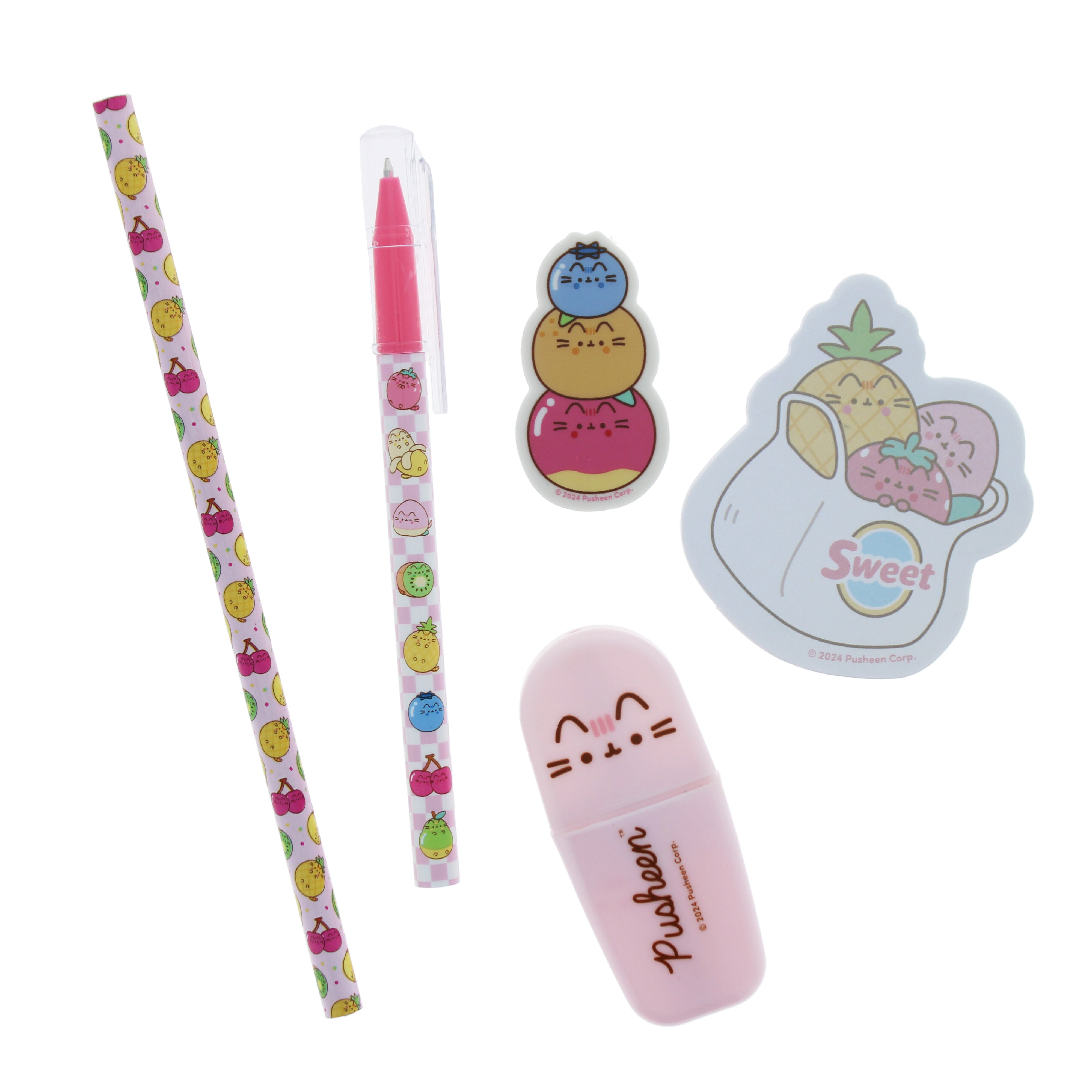 Stationery Set - Pusheen Fruits