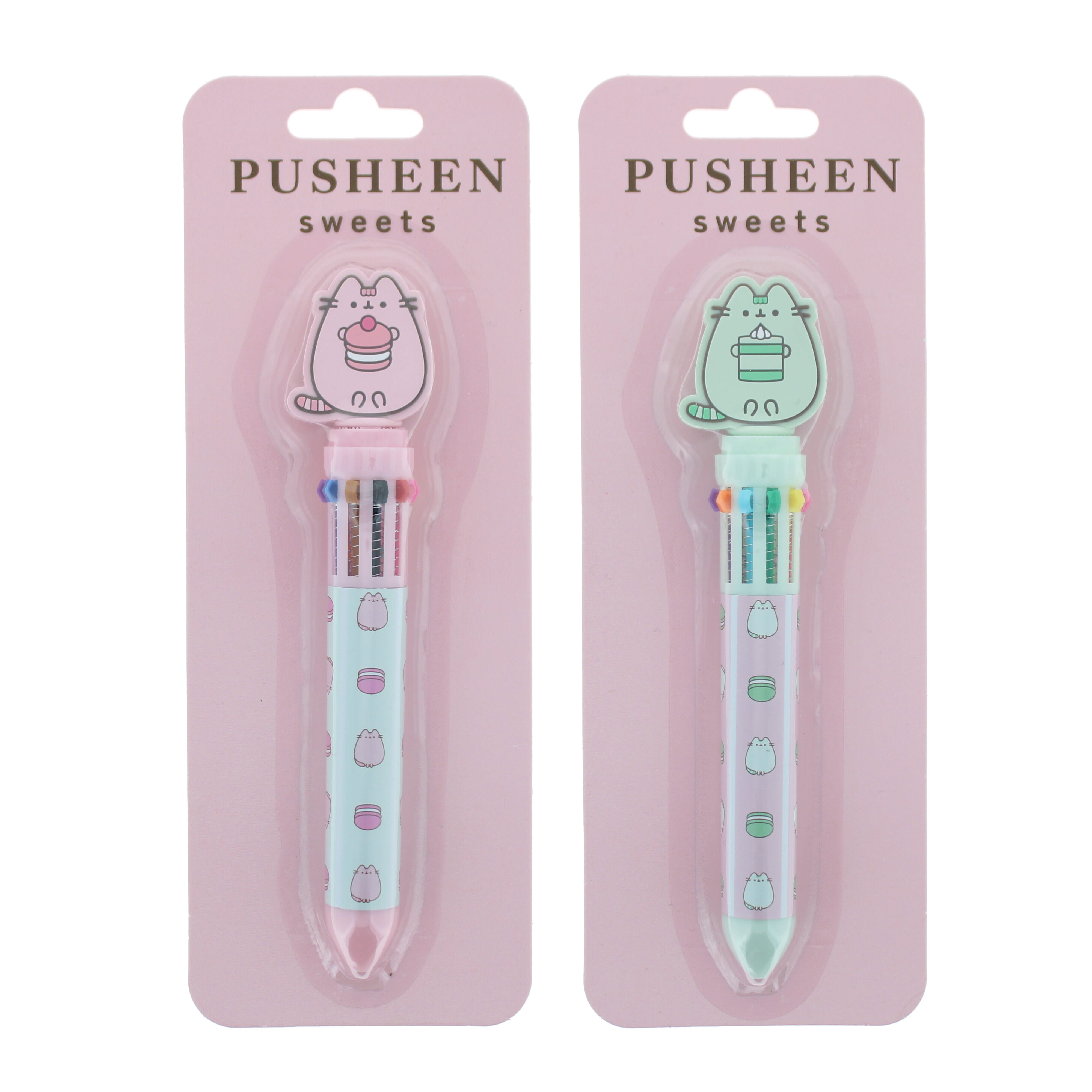 Flerfärgspenna med 10 färger, Pusheen Sweets