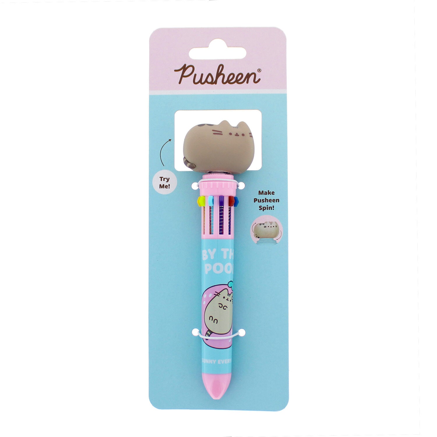 Pusheen Tropical Vacation 10 färger Spinny Pen