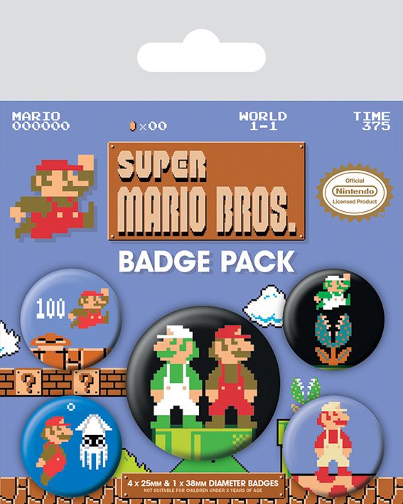 Super Mario Bros. Pins 5-pack