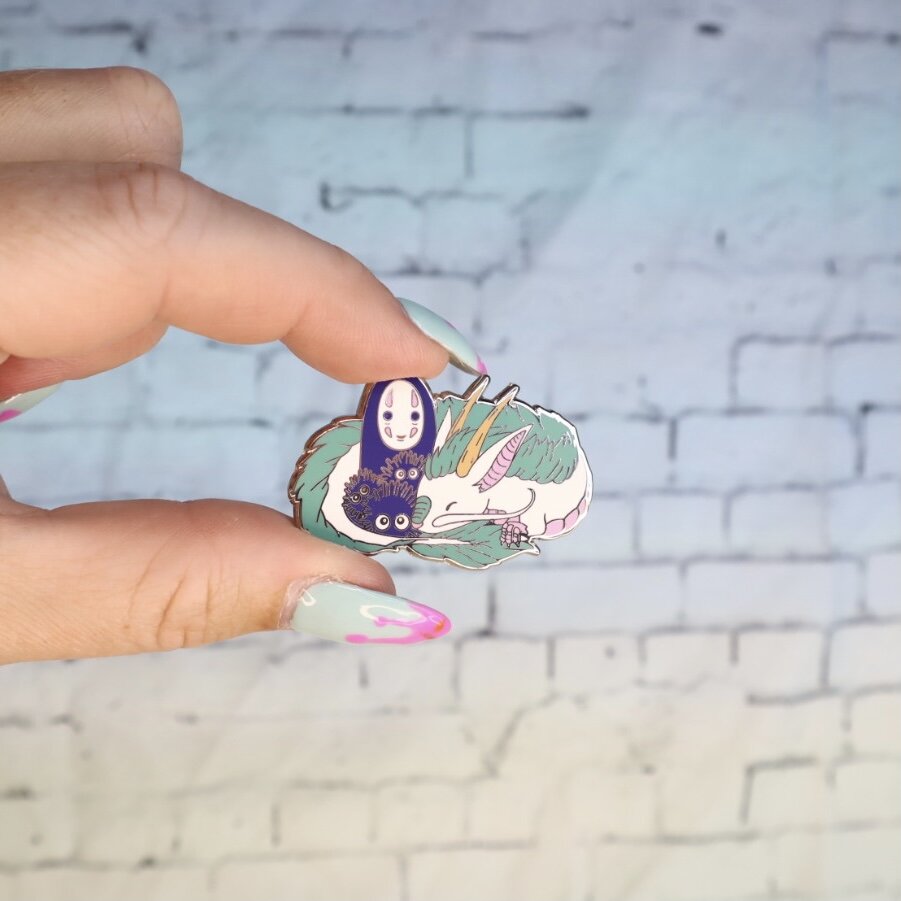 Pin - Spirited Away Noface myser med Haku