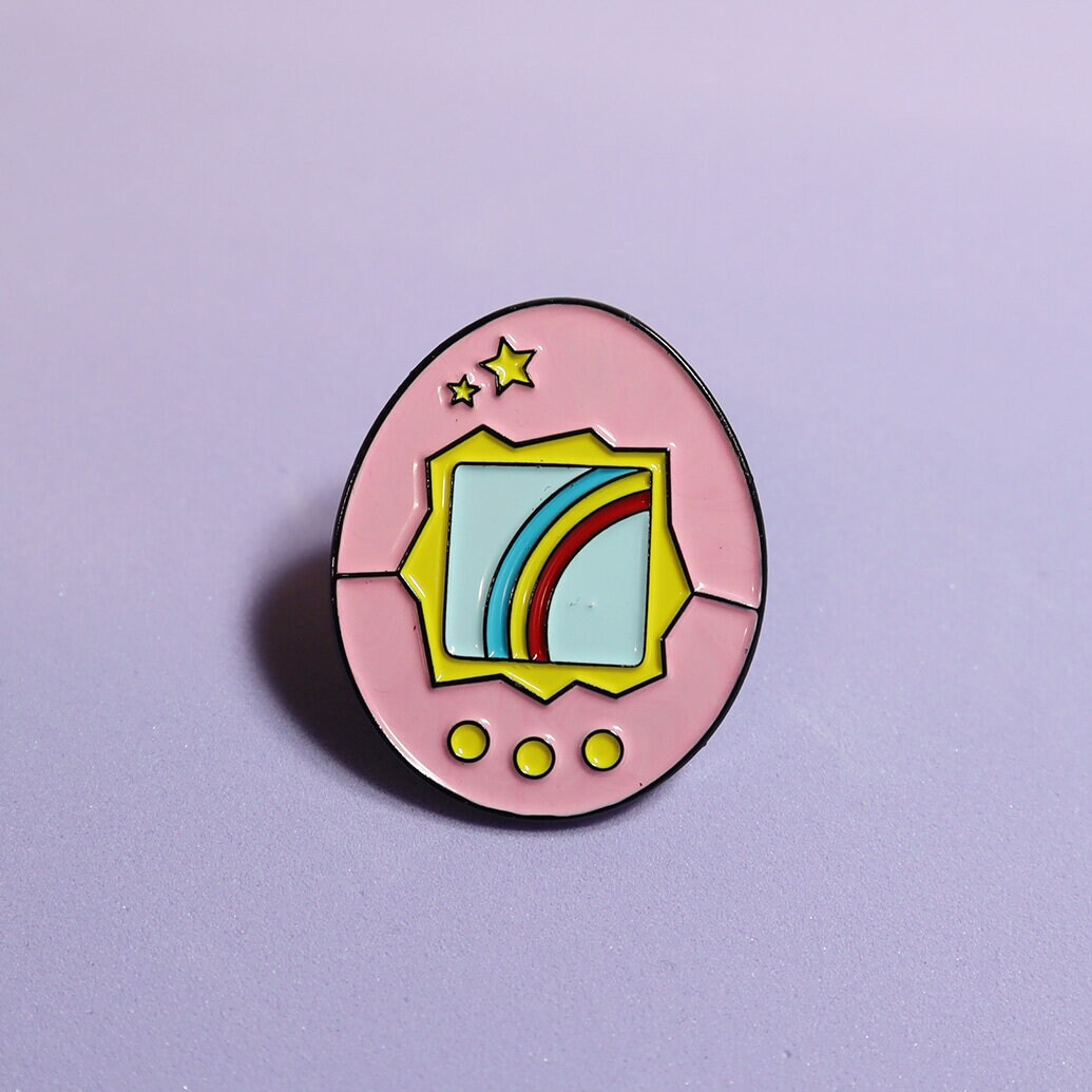 Pin- Regnbågstamagotchi