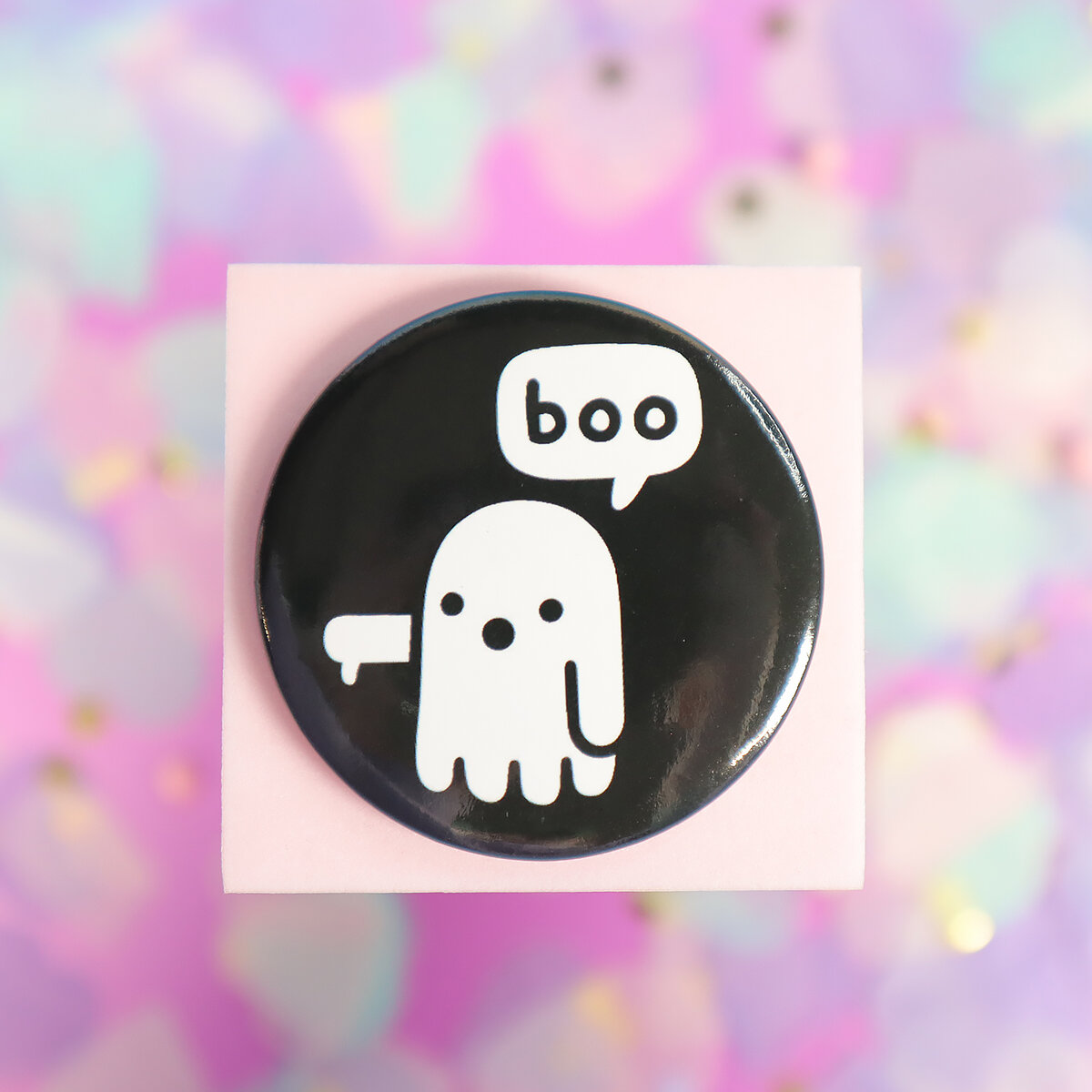 Stor knapp - Boo ghost