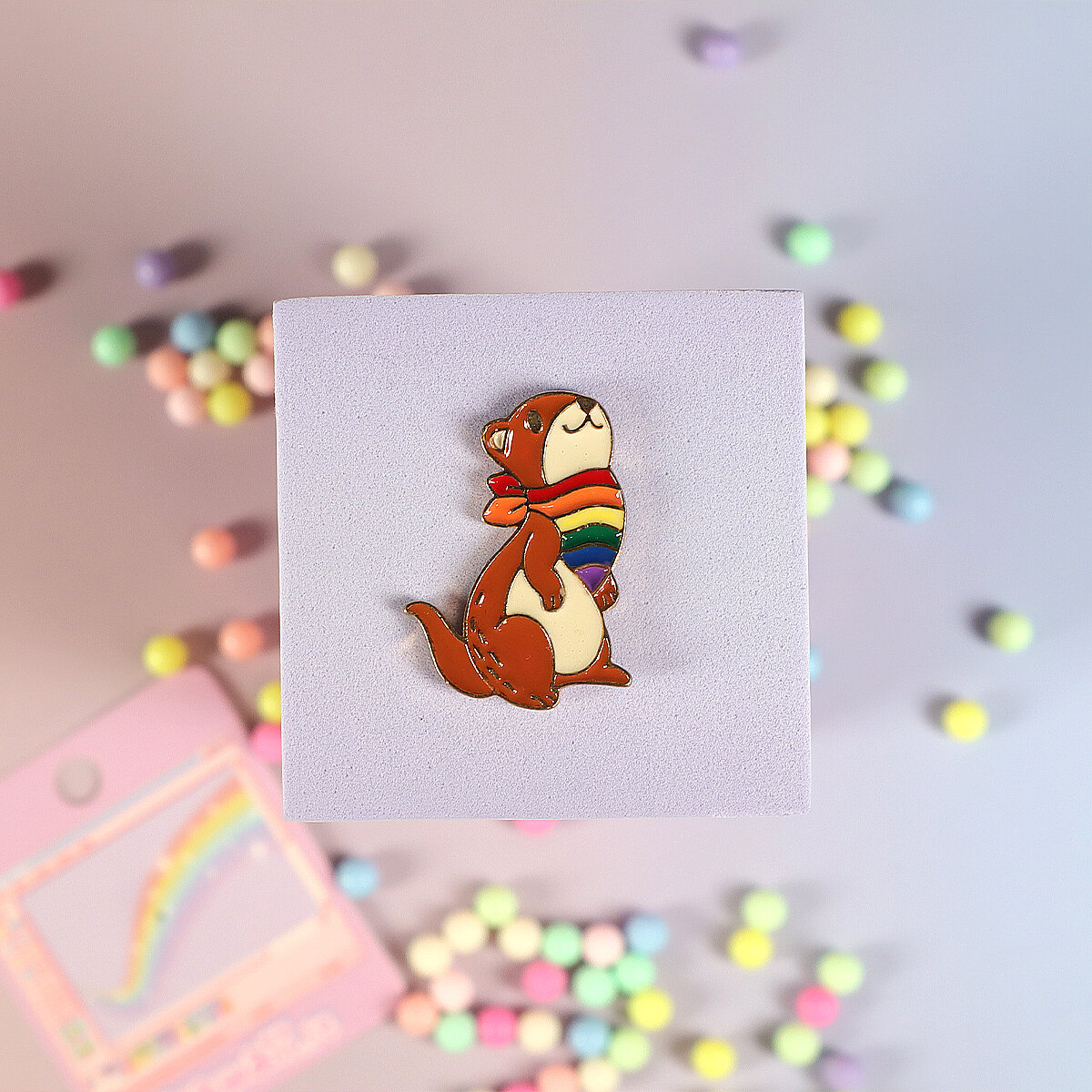 Pin - Pride scarf ferret