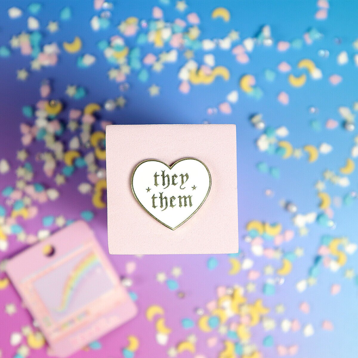 Pin - They/Them hjärta