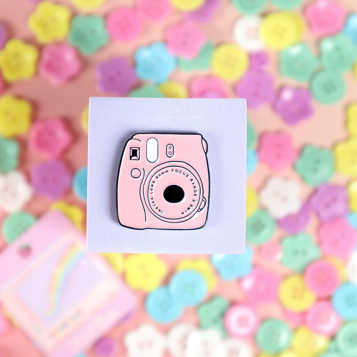 Pin - Rosa Instax-kamera