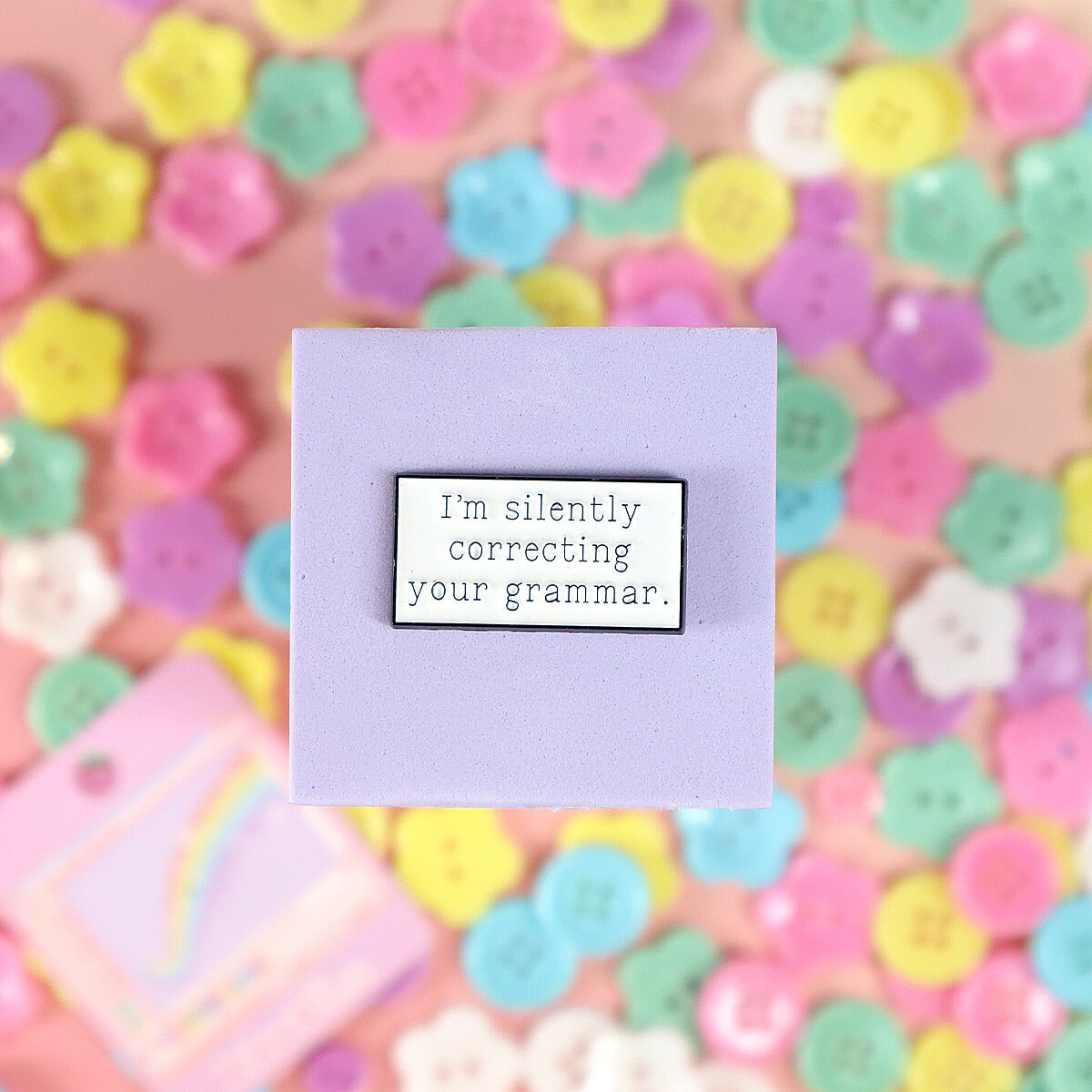 Pin - Silently correcting your grammar