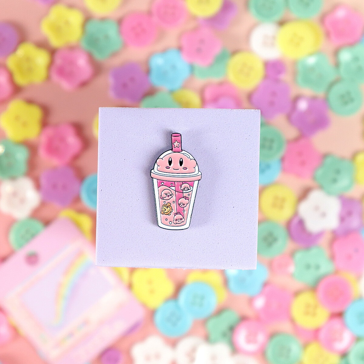 Pin - Boba med Kirby