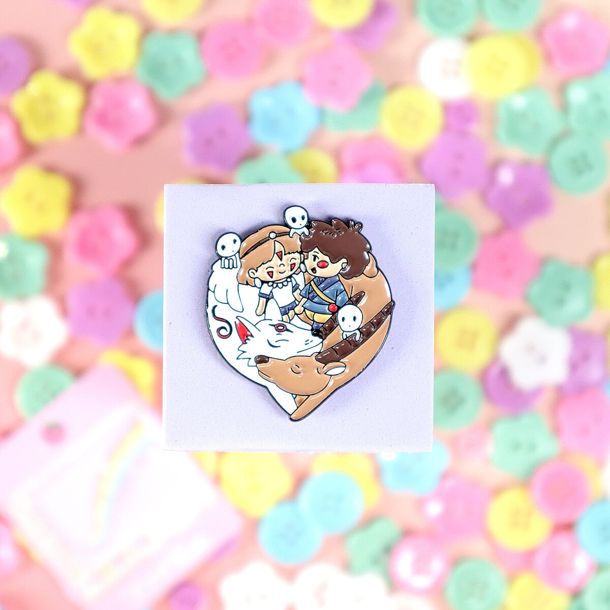 Pin - San & Ashitaka, Princess Mononoke 