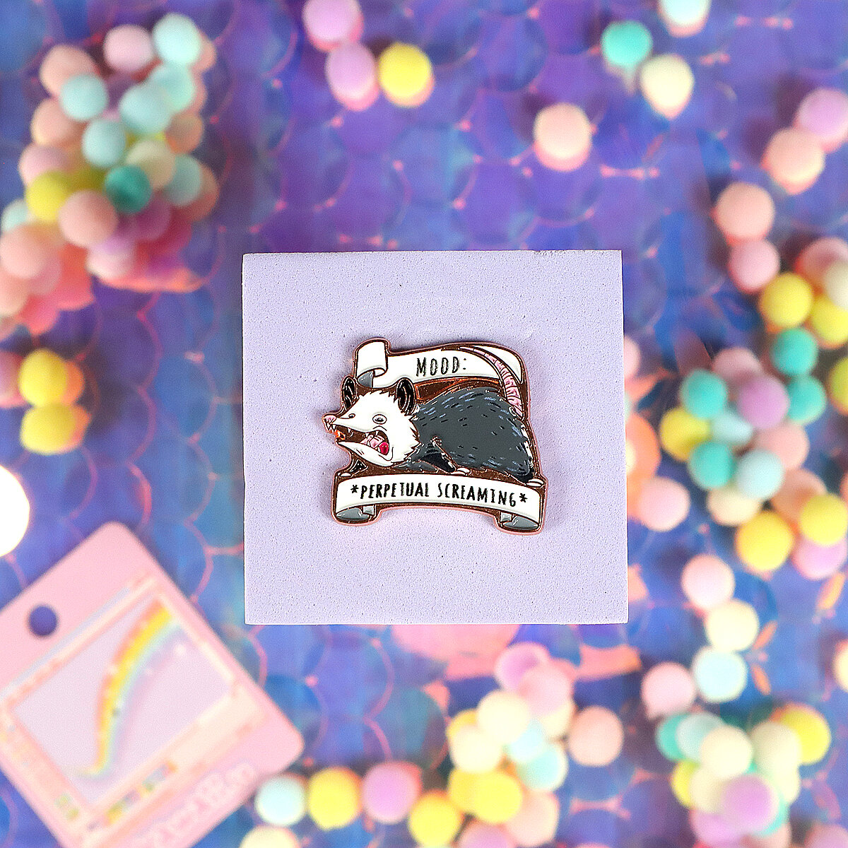Pin - Opossum *perpetual screaming*