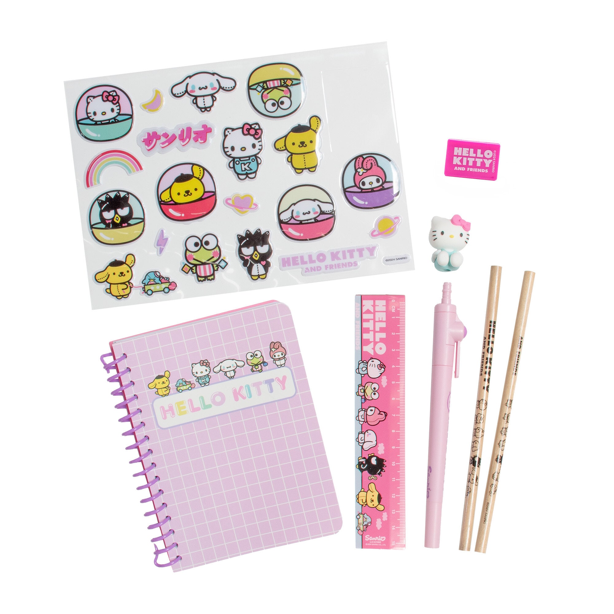 Deluxe Hello Kitty stationery-kit i väska