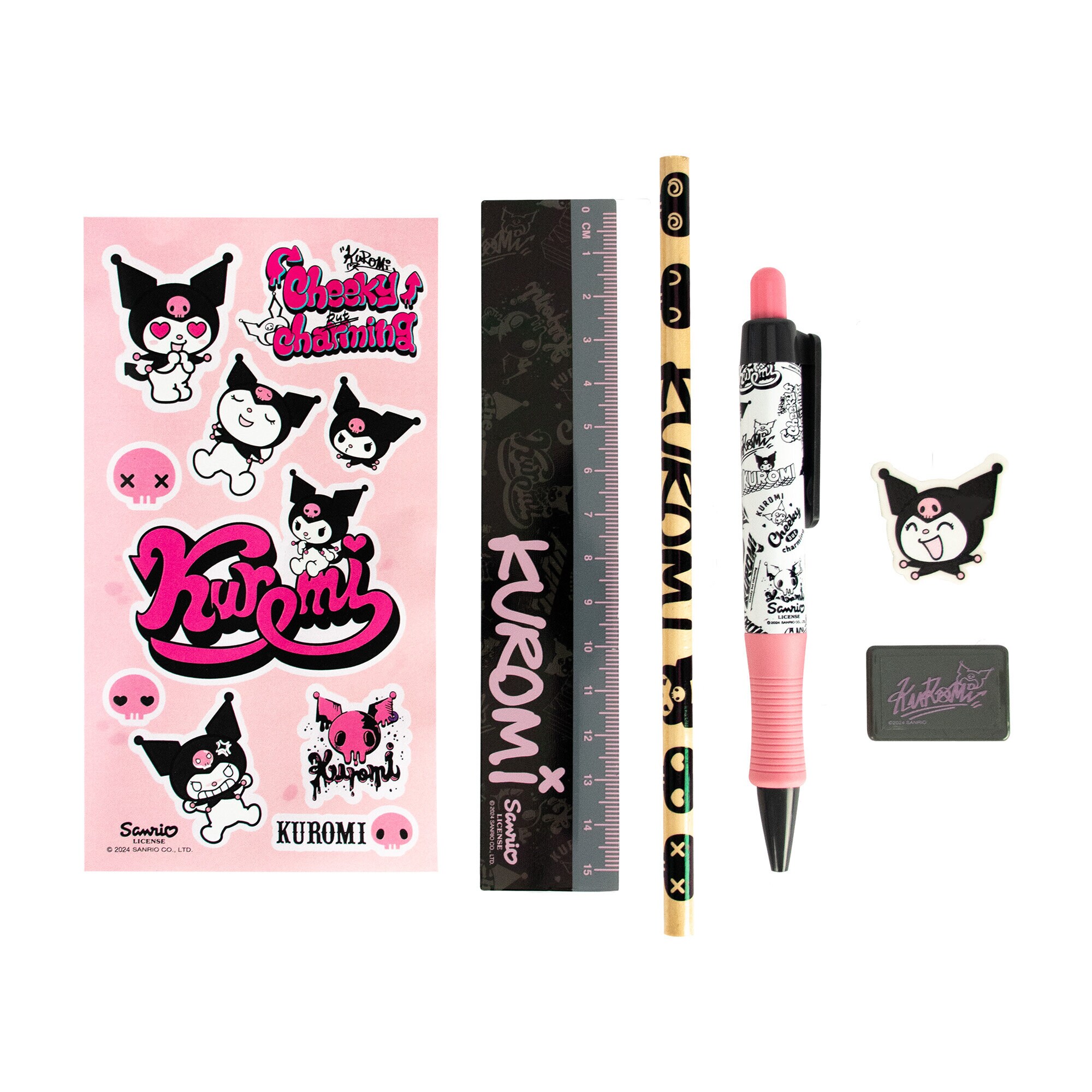 Kuromi stationery set