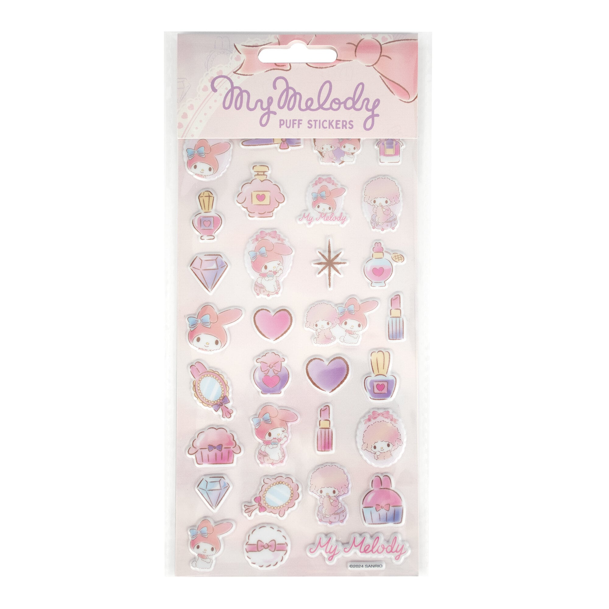 My Melody puffy stickers