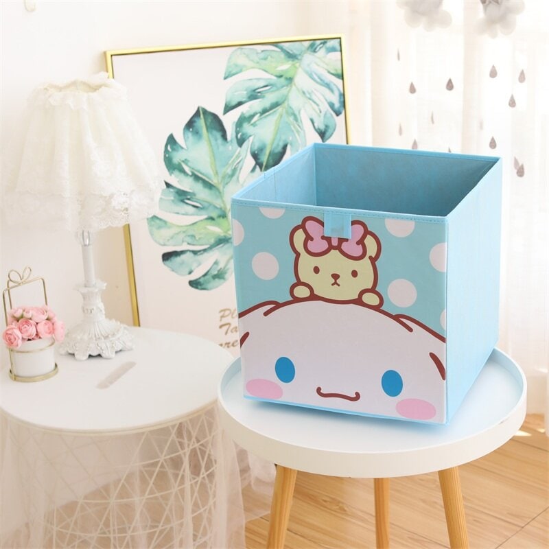 Stor blå fyrkantig låda - Cinnamoroll