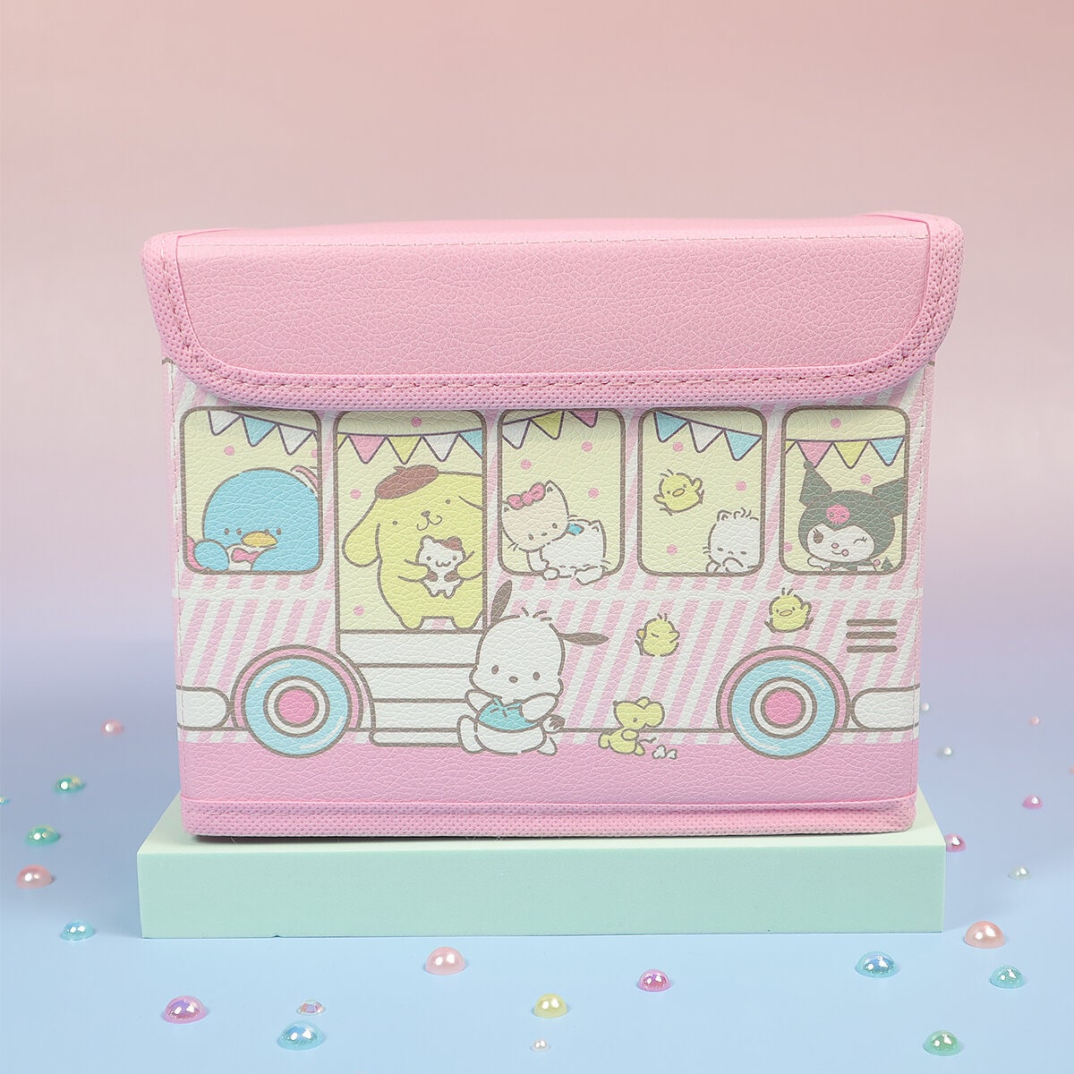 Rosa förvaringslåda med lock - Sanrio buss