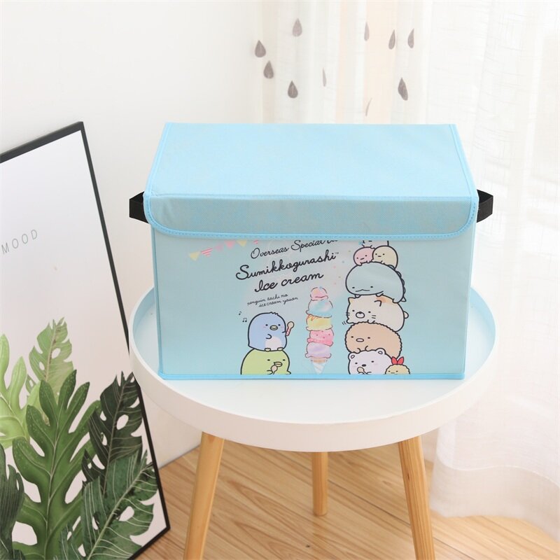 Blå förvaringslåda med lock och handtag - Sumikko Gurashi glass