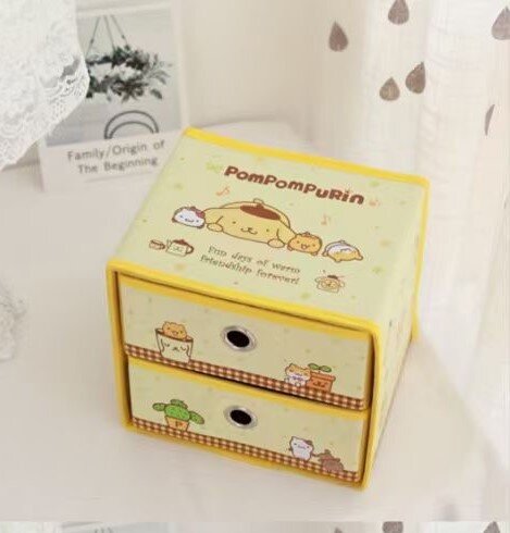 Gul byrå med 2 lådor - Pompompurin