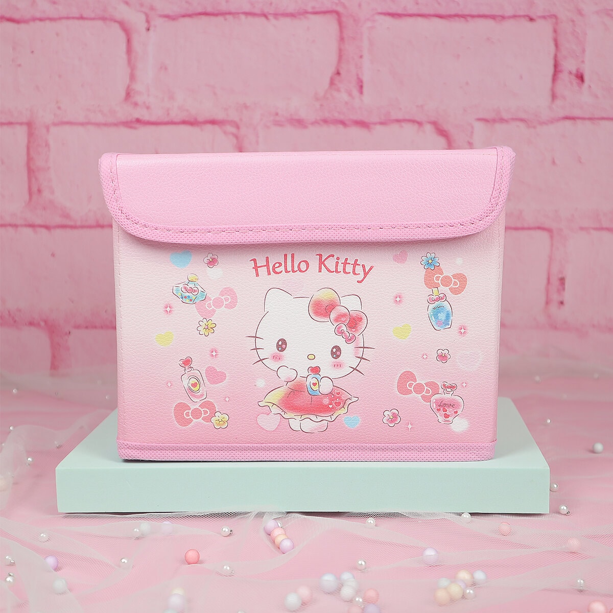 Ihopvikbar låda Hello Kitty pastell