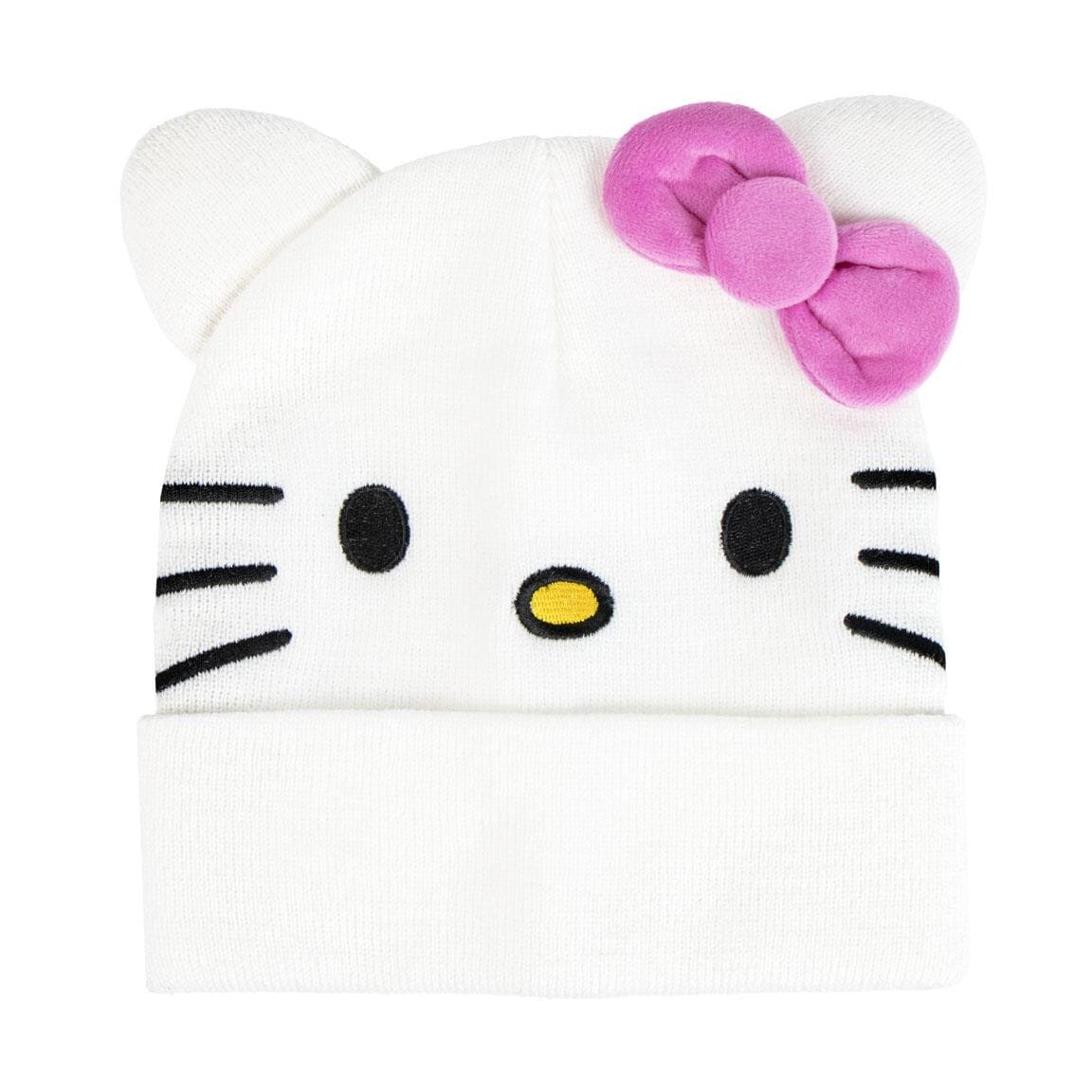 Vit Hello Kitty-mössa