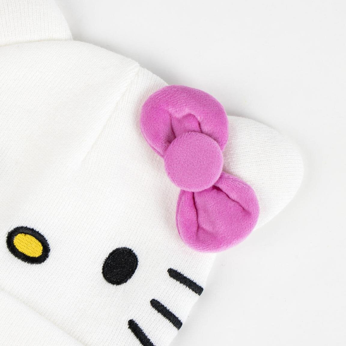 Vit Hello Kitty-mössa
