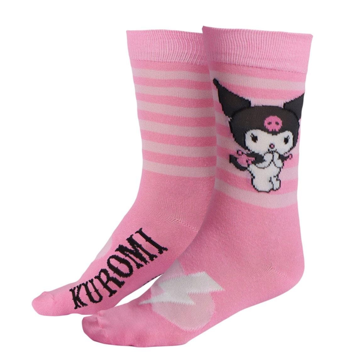 Rosa Kuromi-strumpor