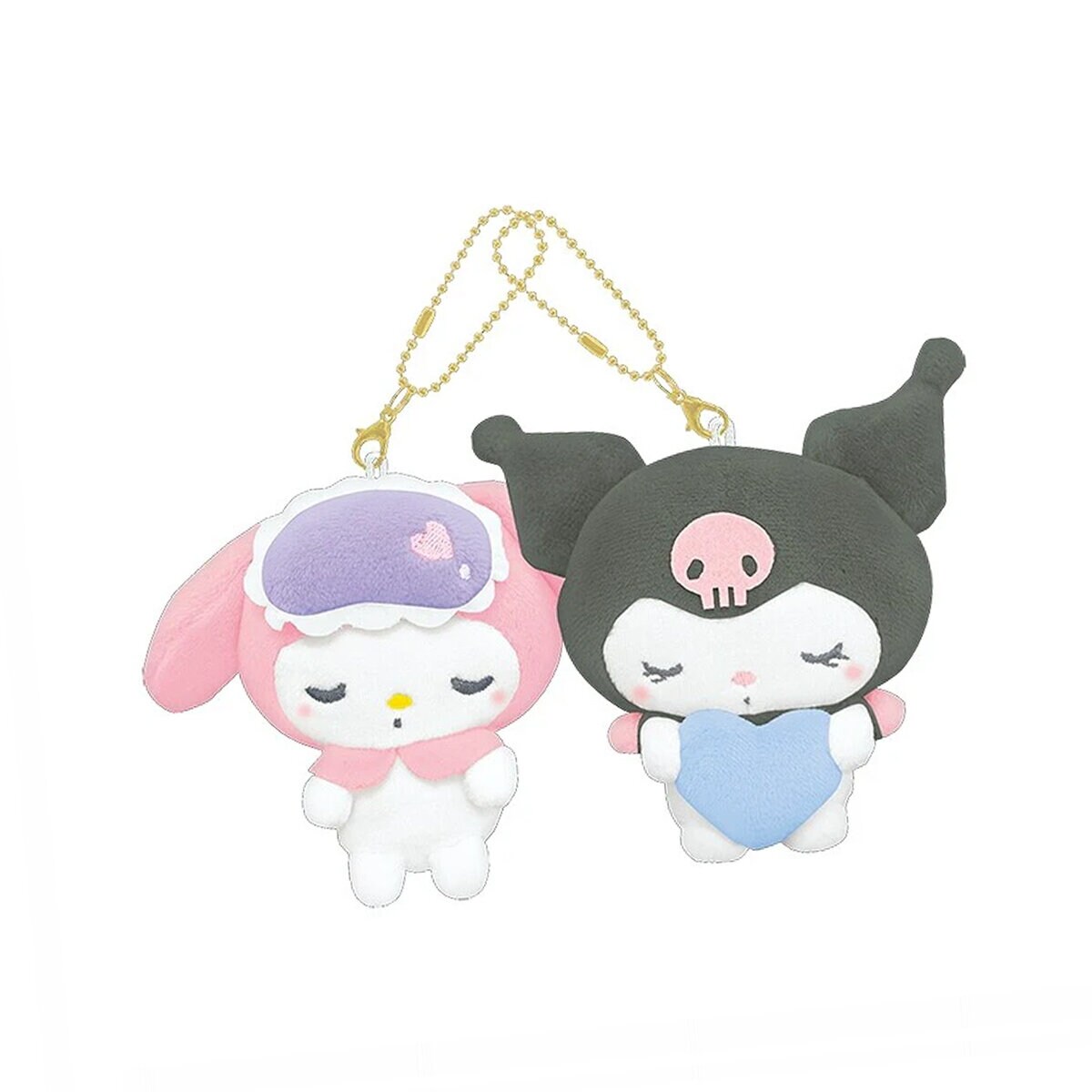 Kompisnyckelringar - Sleepy My Melody & Kuromi