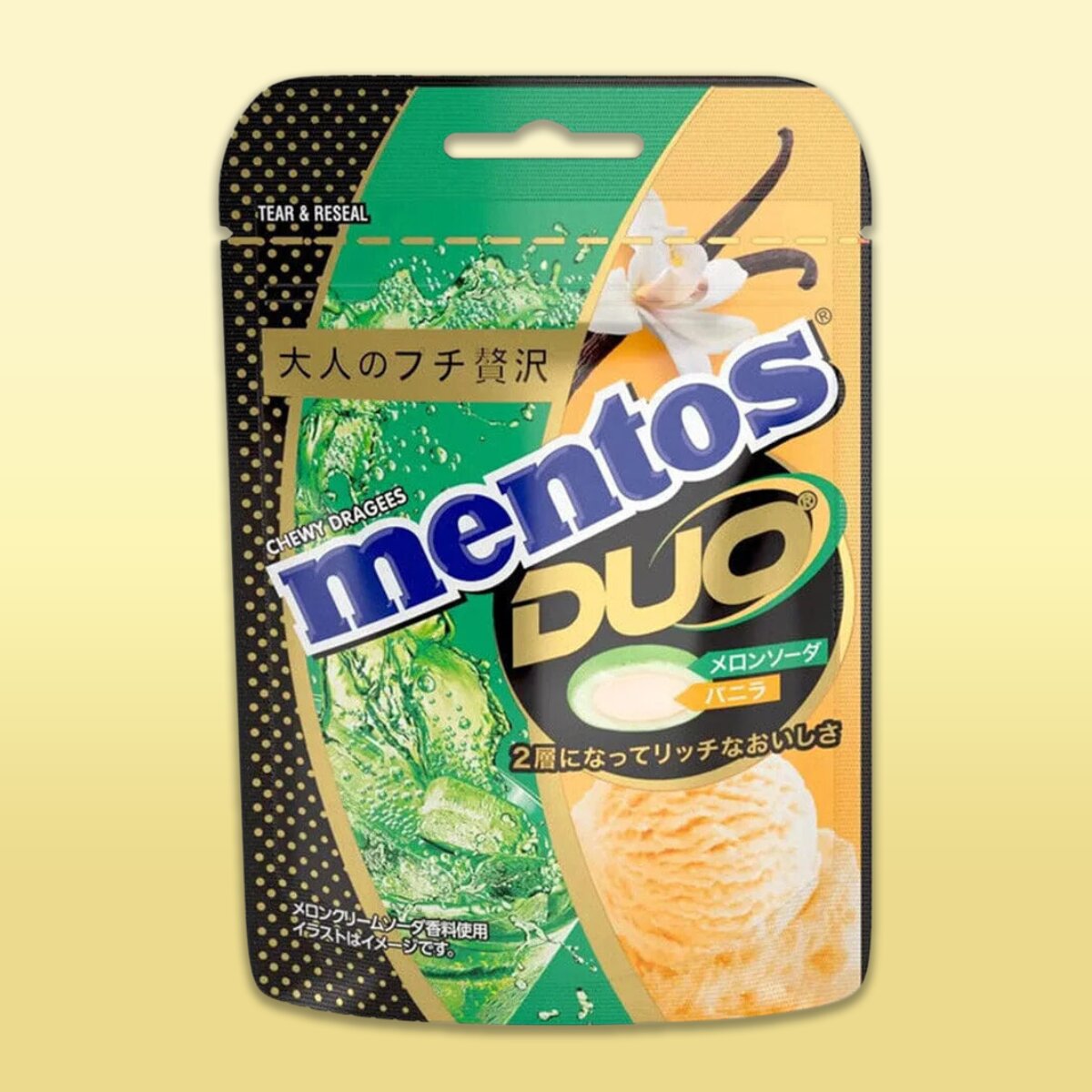 Kracia - Mentos DUO Melon Soda & Vanilla 45g