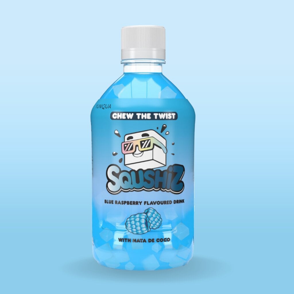 SQUSHiZ Blue Raspberry with nata de coco 350ml